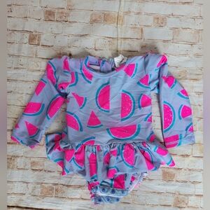 Wave Zone 12 Month Watermelon Swim Suit